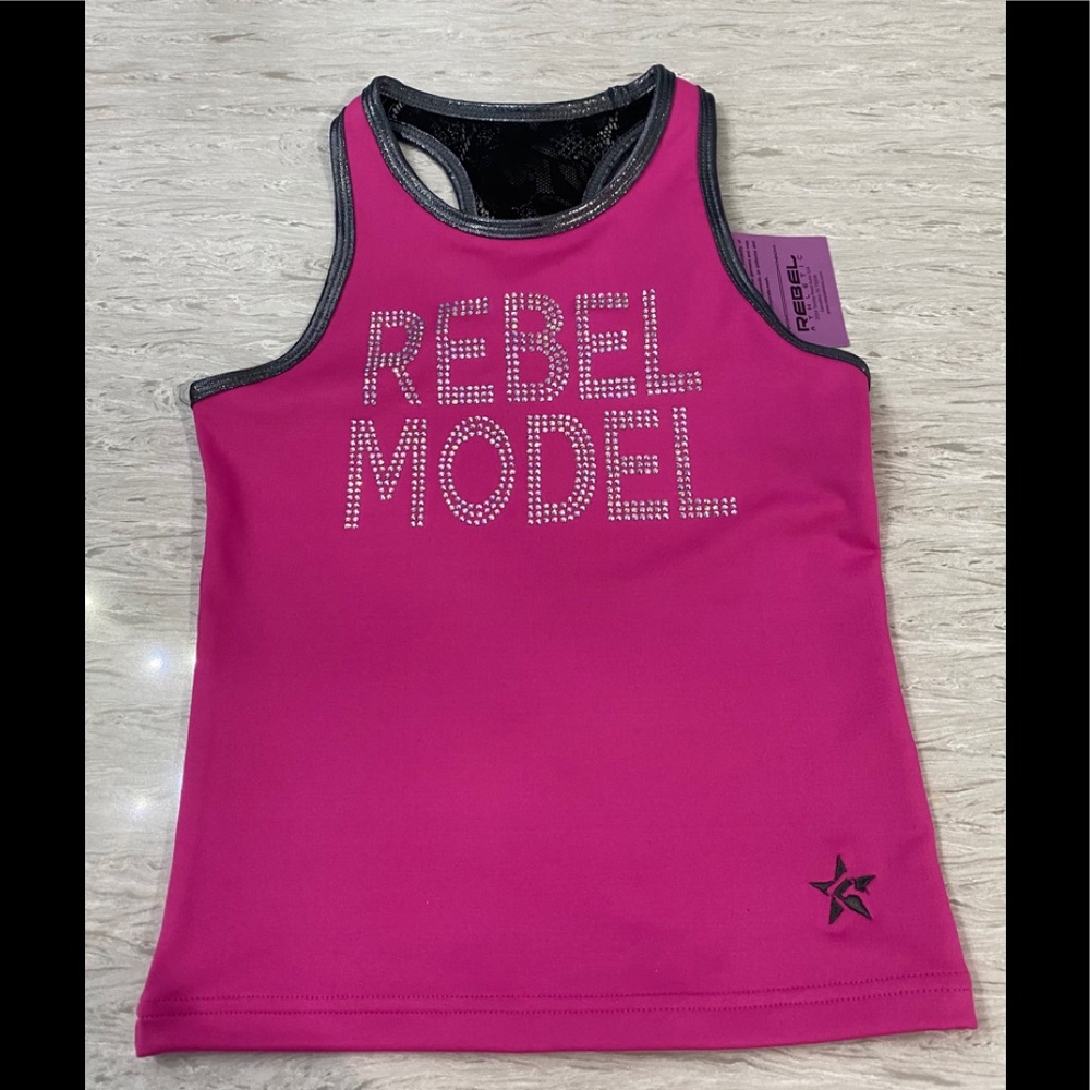 rebel athletic rebel model tank top.